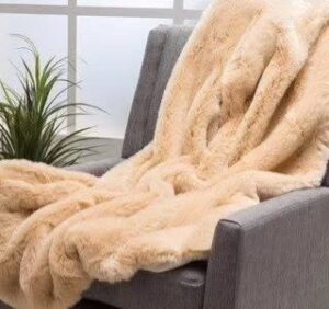 MULTI PURPOSE BLANKET! Premium super soft thick,double sided faux fur blanket